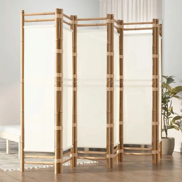 skladany-parawan-6-panelowy-240-cm-bambus-i-plotno-stan-nowy-liczba-skrzydel-6