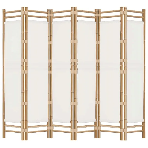 skladany-parawan-6-panelowy-240-cm-bambus-i-plotno-stan-nowy-waga-z-opakowaniem-15-kg