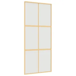 drzwi-przesuwne-zlote-90x205-cm-mrozone-szklo-esg-aluminium