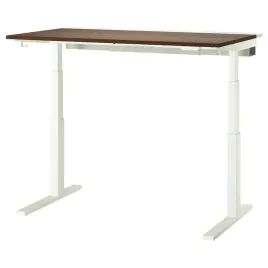 ikea-mittzon-biurko-z-regulacja-wysokosci-okleina-orzechowa-bialy-140x80cm