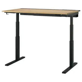 ikea-mittzon-biurko-z-regulacja-wysokosci-okleina-debowa-czarny-140x80-cm