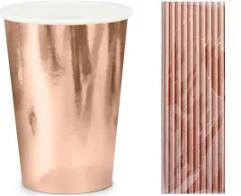 kubeczki-papierowe-slomki-rose-gold-120-sztuk