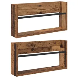 regal-na-gazety-z-polka-2-pcs-stare-drewno-60-x-12-x-30-cm
