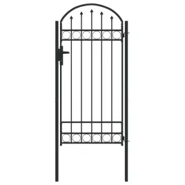 brama-ogrodzeniowa-szary-100-x-250-cm-stal-malowana-proszkowo