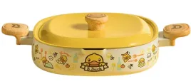 patelnia-nieprzywierajaca-b-duck-jg28xhy-28-cm-z-zolta-pokrywka