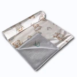 letni-kocyk-niemowlecy-muslin-100x70-misie-boho-bez
