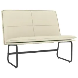 lawka-kremowa-100x75x76-cm-tapicerowana-sztuczna-skora