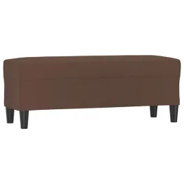 lawka-brazowa-100x35x41-cm-tapicerowana-sztuczna-skora