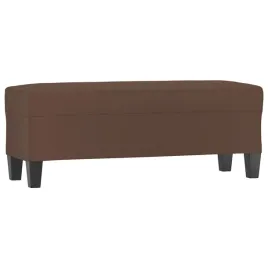 lawka-brazowa-100x35x41-cm-tapicerowana-sztuczna-skora