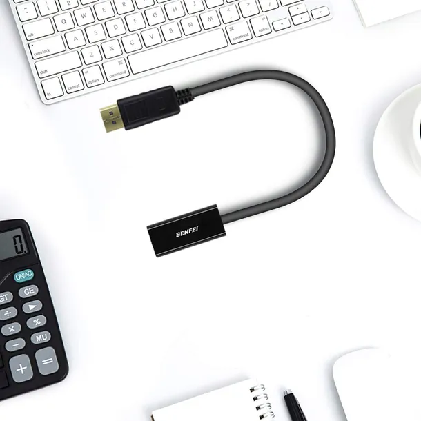 benfei-adapter-displayport-na-hdmi-stan-nowy-dlugosc-0-15-m