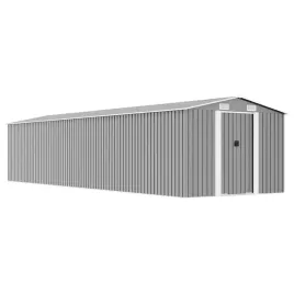 szopa-ogrodowa-szara-257x990x181-cm-stal-galwanizowana
