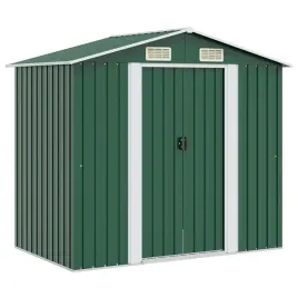 szopa-ogrodowa-metalowa-zielona-204-x-132-x-186-cm