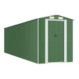 szopa-ogrodowa-zielona-192x772x223-cm-stal-galwanizowana