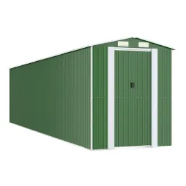 szopa-ogrodowa-zielona-192x855x223-cm-stal-galwanizowana