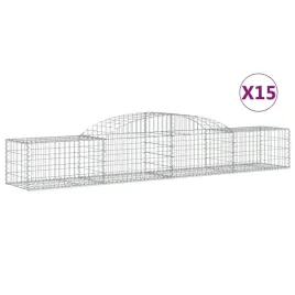 kosze-gabionowe-15-szt-300x50x40-60-cm-galwanizowane-zelazo
