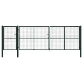 brama-ogrodzeniowa-stalowa-500-x-150-cm-zielona