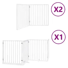 skladana-bramka-dla-psa-z-drzwiami-8-paneli-biala-640-cm