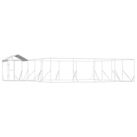 kojec-dla-psa-z-dachem-srebrny-10x8x25m-stal-galwanizowana