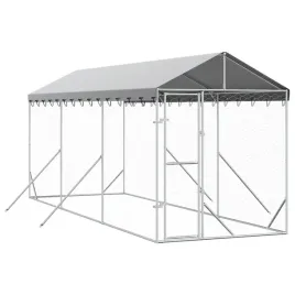 kojec-dla-psa-z-dachem-srebrny-2x6x25-m-stal