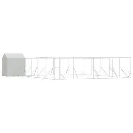 kojec-dla-psa-z-dachem-srebrny-10x10x25m-stal-galwanizowana