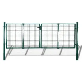 brama-ogrodzeniowa-stalowa-306x125-cm-zielona