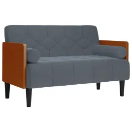 sofa-dwuosobowa-z-poduszkami-walkowymi-ciemnoszara-110-cm