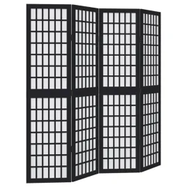 parawan-pokojowy-4-panelowy-czarny-lite-drewno-paulowni