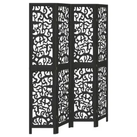 parawan-pokojowy-4-panelowy-czarny-lite-drewno-paulowni