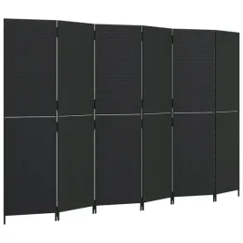 parawan-6-panelowy-czarny-polirattan