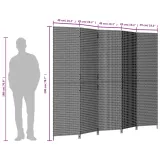 parawan-5-panelowy-brazowy-polirattan-producent-vidaxl