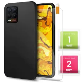 etui-do-realme-8-8-pro-gumowe-czarne-matowe-silikon-pokrowiec-szklo-9h