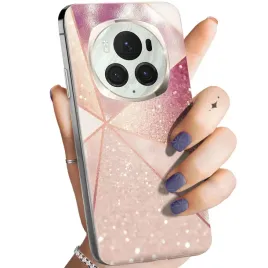 etui-do-honor-magic-6-pro-wzory-rozowe-zloto-roz-obudowa-pokrowiec-case