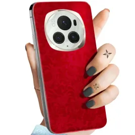 etui-do-honor-magic-6-pro-wzory-czerwone-serca-roze-obudowa-pokrowiec-case