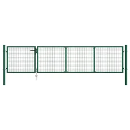 brama-ogrodzeniowa-stalowa-350-x-75-cm-zielona
