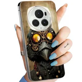 etui-do-honor-magic-6-pro-wzory-steampunk-maszyny-laboratoria-obudowa-case