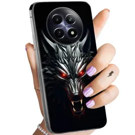 etui-do-realme-12-5g-wzory-wiedzmin-witcher-bialy-wilk-dziki-gon-obudowa
