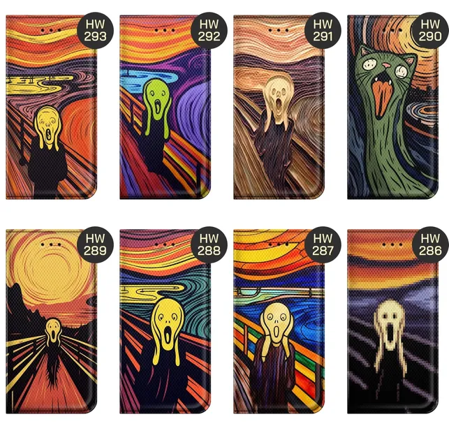 etui-do-xiaomi-redmi-note-13-pro-plus-5g-wzory-krzyk-munch-edvard-scream-material-skora-ekologiczna