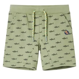szorty-dzieciece-ze-sznurkiem-jasne-khaki-128