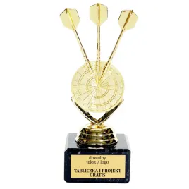 zlota-statuetka-dart-rzutki-15cm-grawer-gratis