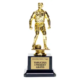 zlota-statuetka-pilka-nozna-zawodnik-18cm-grawer