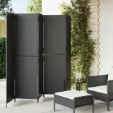 parawan-5-panelowy-czarny-polirattan-stan-nowy