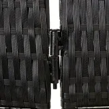 parawan-5-panelowy-czarny-polirattan-producent-vidaxl