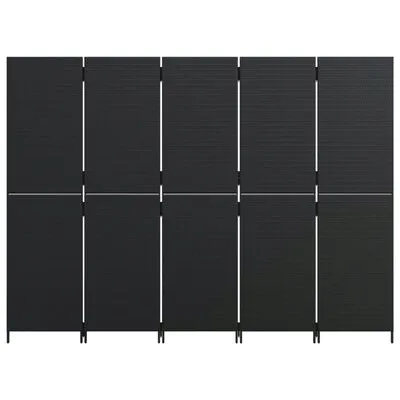 parawan-5-panelowy-czarny-polirattan-stan-nowy-waga-z-opakowaniem-17-5-kg