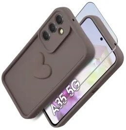 etui-do-samsung-a35-5g-silikonowe-matowe-serce-szklo-ochronne-na-ekran-9h