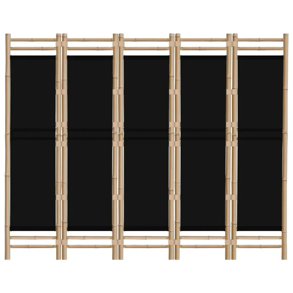 skladany-parawan-5-panelowy-200-cm-bambus-i-plotno