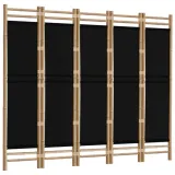 skladany-parawan-5-panelowy-200-cm-bambus-i-pl-stan-nowy-wysokosc-parawanu-180-cm