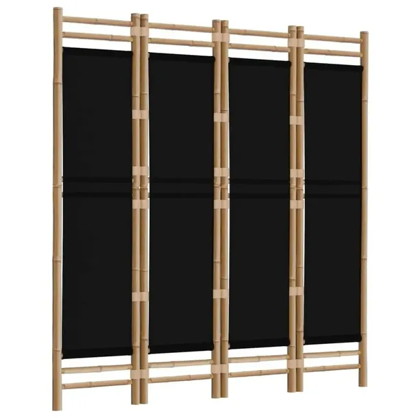 skladany-parawan-4-panelowy-160-cm-bambus-i-pl-stan-nowy-szerokosc-skrzydla-40-cm