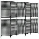 parawan-5-panelowy-czarny-polirattan