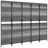 parawan-5-panelowy-czarny-polirattan-szerokosc-parawanu-49-cm