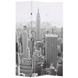 skladany-parawan-120x170-cm-nowy-jork-za-dnia-czarno-bialy